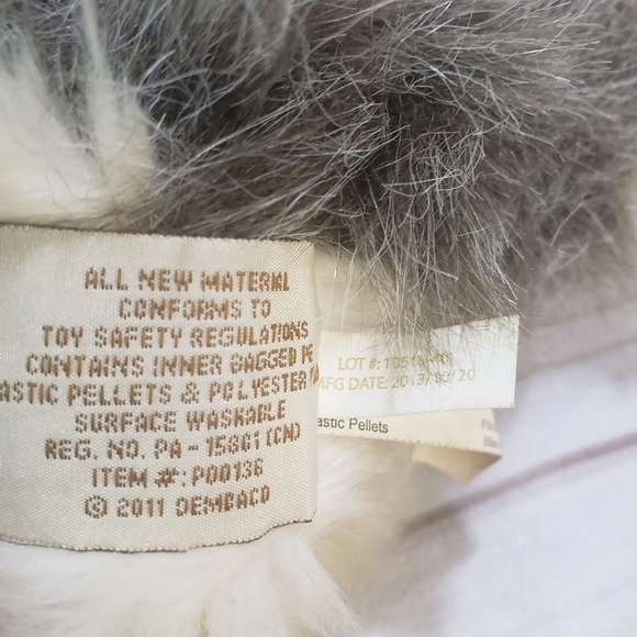 Nat & Jules Realistic Timber Wolf Husky Dog Plush Stuffed Toy 10 Inch 2013 - Picture 8 of 9